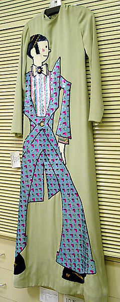 Dress, Geoffrey Beene (American, Haynesville, Louisiana 1927–2004 New York), silk, plastic, American
