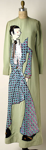 Dress, Geoffrey Beene (American, Haynesville, Louisiana 1927–2004 New York), silk, plastic, American 