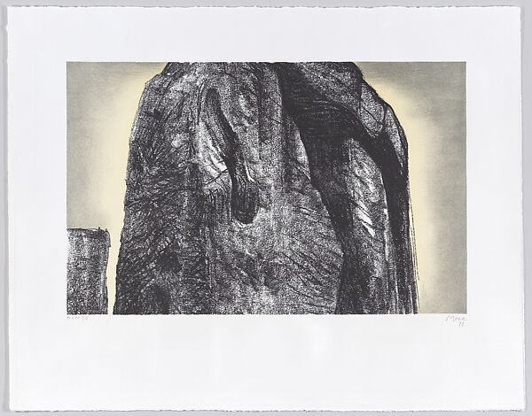 Stonehenge II; Sarsens and Lintel, Henry Moore (British, Castleford 1898–1986 Much Hadham), Lithograph 