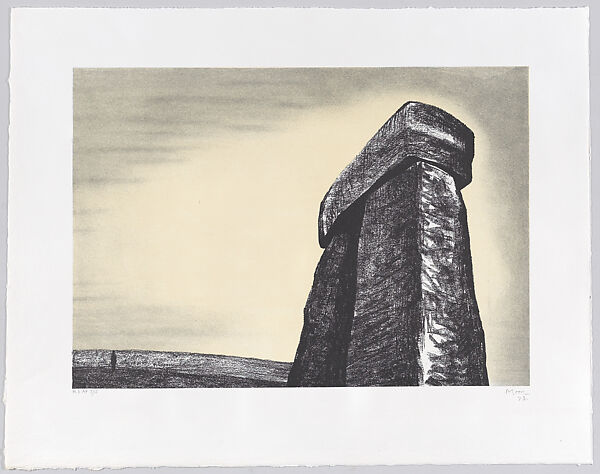 Stonehenge III; Against the Sky, Henry Moore (British, Castleford 1898–1986 Much Hadham), Lithograph 