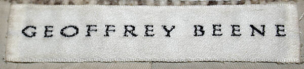 Suit, Geoffrey Beene (American, Haynesville, Louisiana 1927–2004 New York), (a, b) wool, American