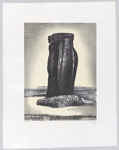 Stonehenge VIII; Sentinel, Henry Moore (British, Castleford 1898–1986 Much Hadham), Lithograph 