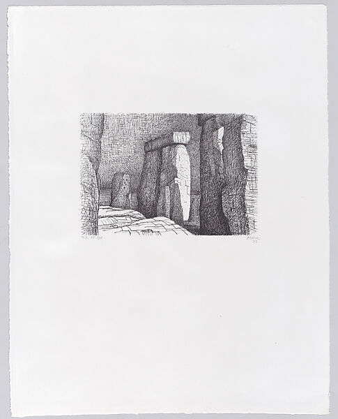 Stonehenge A, Henry Moore (British, Castleford 1898–1986 Much Hadham), Lithograph 