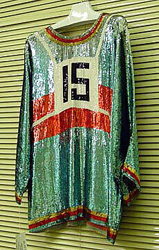 Shirt, Geoffrey Beene (American, Haynesville, Louisiana 1927–2004 New York), silk, plastic, American