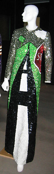 Dress, Geoffrey Beene (American, Haynesville, Louisiana 1927–2004 New York), silk, plastic, American
