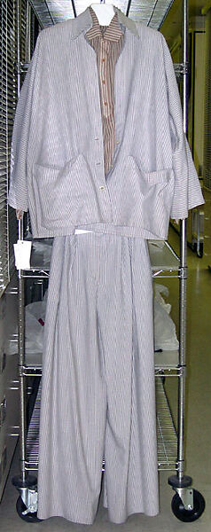 Suit, Geoffrey Beene (American, Haynesville, Louisiana 1927–2004 New York), cotton, silk, wool, plastic, American