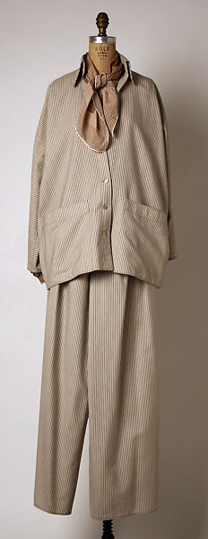 Suit, Geoffrey Beene (American, Haynesville, Louisiana 1927–2004 New York), cotton, silk, wool, plastic, American 