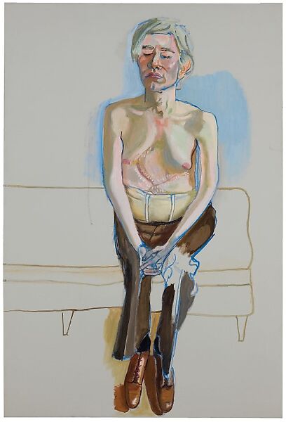 Andy Warhol, Alice Neel (American, Merion Square, Pennsylvania 1900–1984 New York), Oil and acrylic on linen 