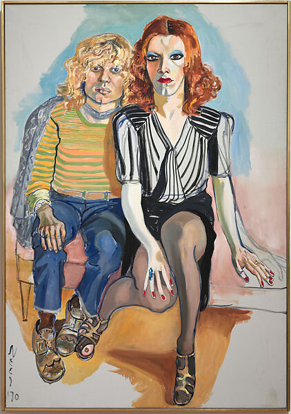 Jackie Curtis and Ritta Redd, Alice Neel  American, Oil on canvas