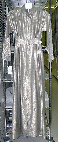 Trench coat, Geoffrey Beene (American, Haynesville, Louisiana 1927–2004 New York), metallic, metal, American
