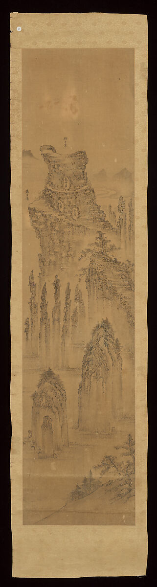 Chilbosan (Seven Jeweled Mountain), Unidentified artist 19th century, Set of 10 paintings previously in folding screen format; ink on cotton, Korea