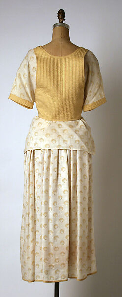 Dress, Geoffrey Beene (American, Haynesville, Louisiana 1927–2004 New York), linen, cotton, silk, American