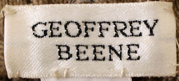 Dress, Geoffrey Beene (American, Haynesville, Louisiana 1927–2004 New York), cashmere wool, American