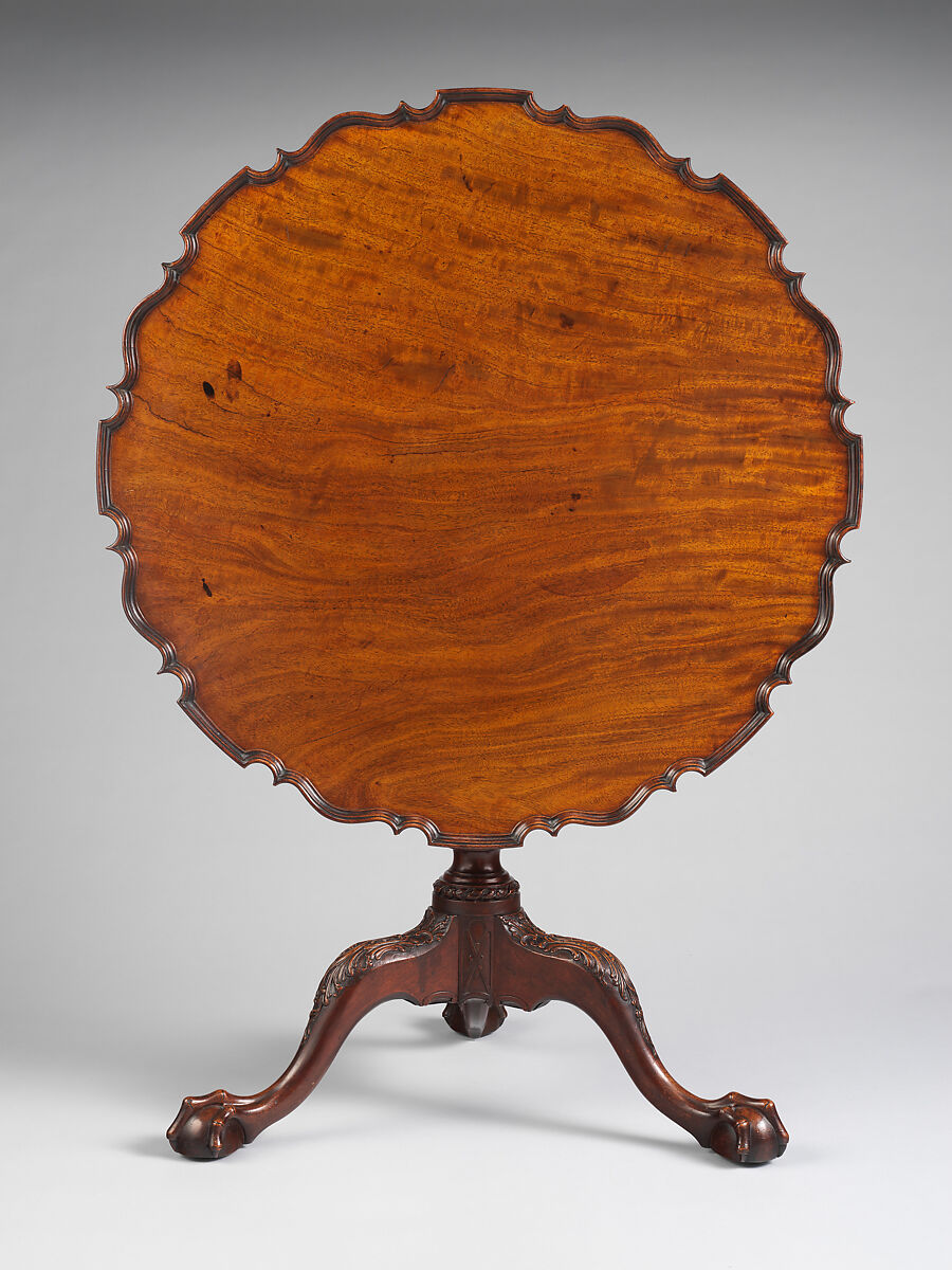 Round Tea Table, Mahogany, American 