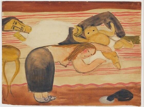 The Family, Alice Neel (American, Merion Square, Pennsylvania 1900–1984 New York), Watercolor on paper 