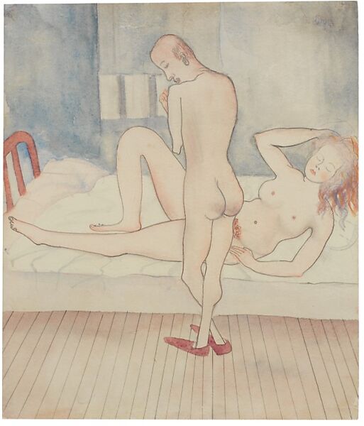 Alienation, Alice Neel (American, Merion Square, Pennsylvania 1900–1984 New York), Watercolor on paper 