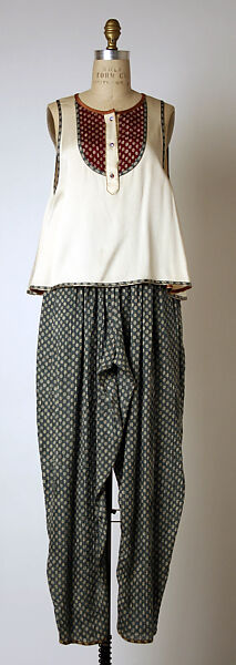 Ensemble, Geoffrey Beene (American, Haynesville, Louisiana 1927–2004 New York), silk, metallic, glass, American