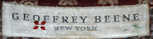 Ensemble, Geoffrey Beene (American, Haynesville, Louisiana 1927–2004 New York), silk, wool, metallic, American