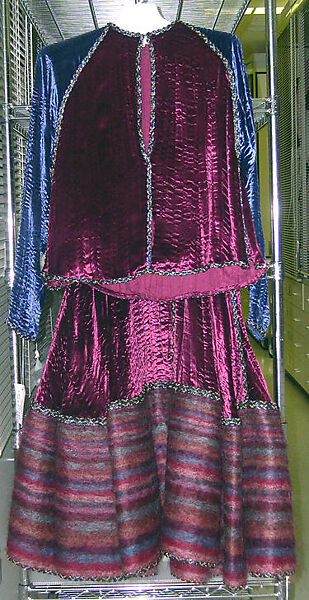 Ensemble, Geoffrey Beene (American, Haynesville, Louisiana 1927–2004 New York), (a) silk, cellophane, metallic; (b) silk, cellophane, metallic, mohair; (c) silk, metallic, amber, polished stone, American