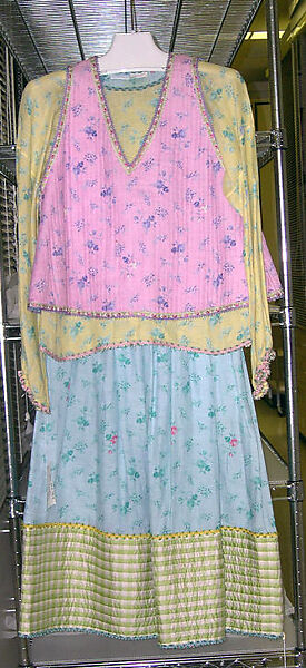 Ensemble, Geoffrey Beene (American, Haynesville, Louisiana 1927–2004 New York), (a–c) linen, metallic, silk; (d) silk, American