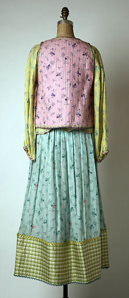 Ensemble, Geoffrey Beene (American, Haynesville, Louisiana 1927–2004 New York), (a–c) linen, metallic, silk; (d) silk, American