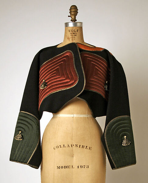 Jacket, Geoffrey Beene (American, Haynesville, Louisiana 1927–2004 New York), wool, silk, metallic, American 
