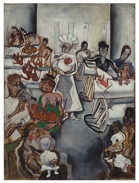 Well Baby Clinic, Alice Neel (American, Merion Square, Pennsylvania 1900–1984 New York), Oil on canvas 