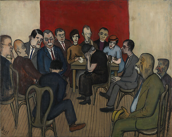 Investigation of Poverty at the Russell Sage Foundation, Alice Neel (American, Merion Square, Pennsylvania 1900–1984 New York), Oil on canvas 