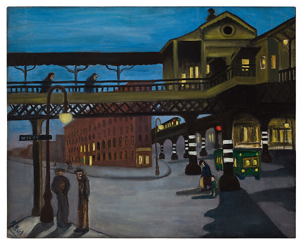 Ninth Avenue El, Alice Neel (American, Merion Square, Pennsylvania 1900–1984 New York), Oil on canvas 