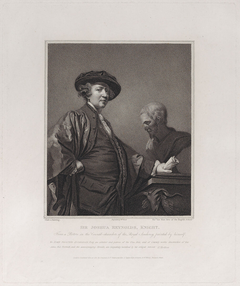 Sir Joshua Reynolds, Knight, William Bond (British, 1772–1831), Stipple engraving 
