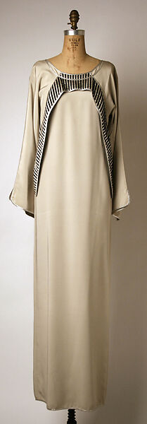 Dress, Geoffrey Beene (American, Haynesville, Louisiana 1927–2004 New York), synthetic fiber, metallic, silk, American 