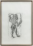 Orthostat #006, from Orthostates, Rayyane Tabet  Lebanese, Charcoal rubbing on paper, framed