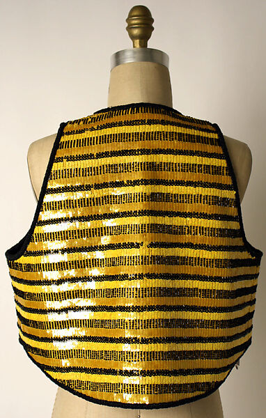 Waistcoat, Geoffrey Beene (American, Haynesville, Louisiana 1927–2004 New York), linen, plastic, American
