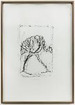 Orthostat #007, from Orthostates, Rayyane Tabet  Lebanese, Charcoal rubbing on paper, framed