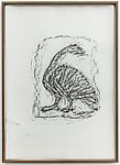 Orthostat #015, from Orthostates, Rayyane Tabet  Lebanese, Charcoal rubbing on paper, framed