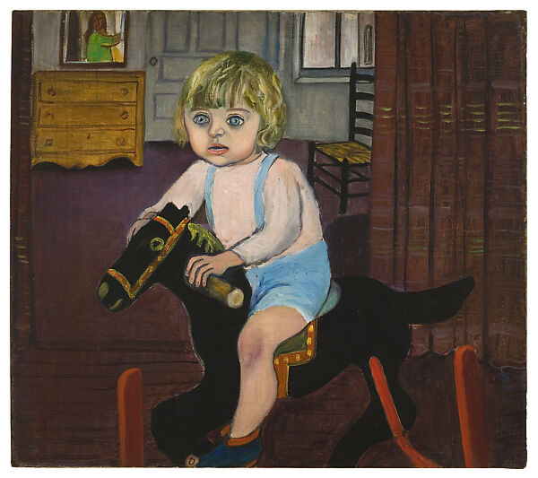 Hartley on the Rocking Horse, Alice Neel (American, Merion Square, Pennsylvania 1900–1984 New York), Oil on canvas 