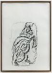 Orthostat #050, from Orthostates, Rayyane Tabet  Lebanese, Charcoal rubbing on paper, framed