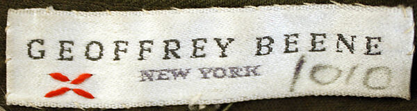 Dress, Geoffrey Beene (American, Haynesville, Louisiana 1927–2004 New York), rayon, cotton, American