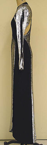 Dress, Geoffrey Beene (American, Haynesville, Louisiana 1927–2004 New York), silk, metallic, cellophane, American