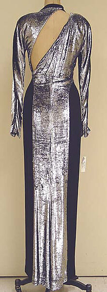 Dress, Geoffrey Beene (American, Haynesville, Louisiana 1927–2004 New York), silk, metallic, cellophane, American