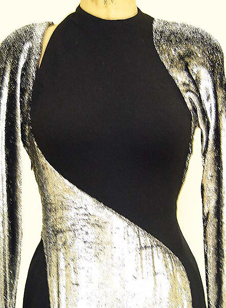 Dress, Geoffrey Beene (American, Haynesville, Louisiana 1927–2004 New York), silk, metallic, cellophane, American