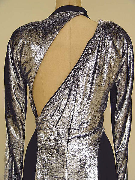Dress, Geoffrey Beene (American, Haynesville, Louisiana 1927–2004 New York), silk, metallic, cellophane, American