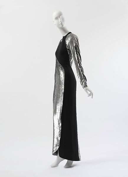 Dress, Geoffrey Beene (American, Haynesville, Louisiana 1927–2004 New York), silk, metallic, cellophane, American 