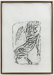 Orthostat #054, from Orthostates, Rayyane Tabet  Lebanese, Charcoal rubbing on paper, framed