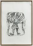 Orthostat #060, from Orthostates, Rayyane Tabet  Lebanese, Charcoal rubbing on paper, framed