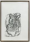 Orthostat #077, from Orthostates, Rayyane Tabet  Lebanese, Charcoal rubbing on paper, framed