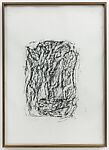 Orthostat #079, from Orthostates, Rayyane Tabet  Lebanese, Charcoal rubbing on paper, framed