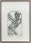 Orthostat #081, from Orthostates, Rayyane Tabet  Lebanese, Charcoal rubbing on paper, framed