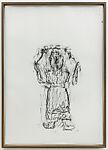 Orthostat #089, from Orthostates, Rayyane Tabet  Lebanese, Charcoal rubbing on paper, framed