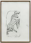 Orthostat #093, from Orthostates, Rayyane Tabet  Lebanese, Charcoal rubbing on paper, framed